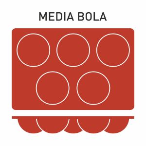 Molde Media Bola