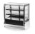 Cubed-glass refrigerated display case